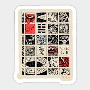 Hieroglyphics, by Maximiliano Lopez Barrios Sticker